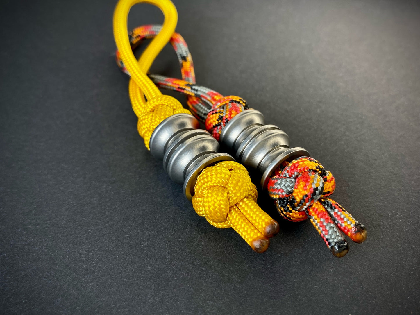 Sandblasted titanium cheap lanyard bead Cylinder _ 2