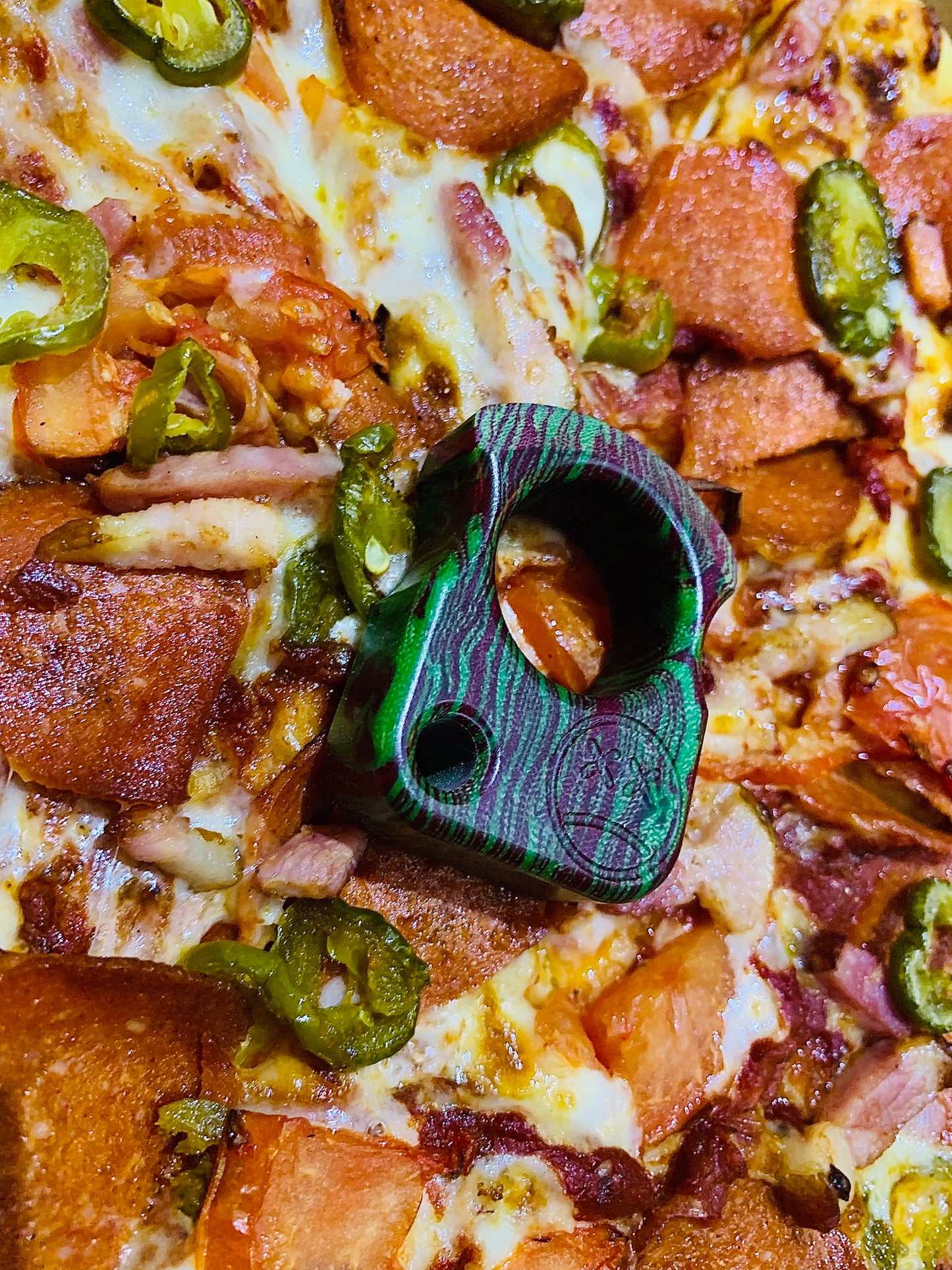 Jalapeno cheap micarta single brass knuckles SFK 01 _ 10
