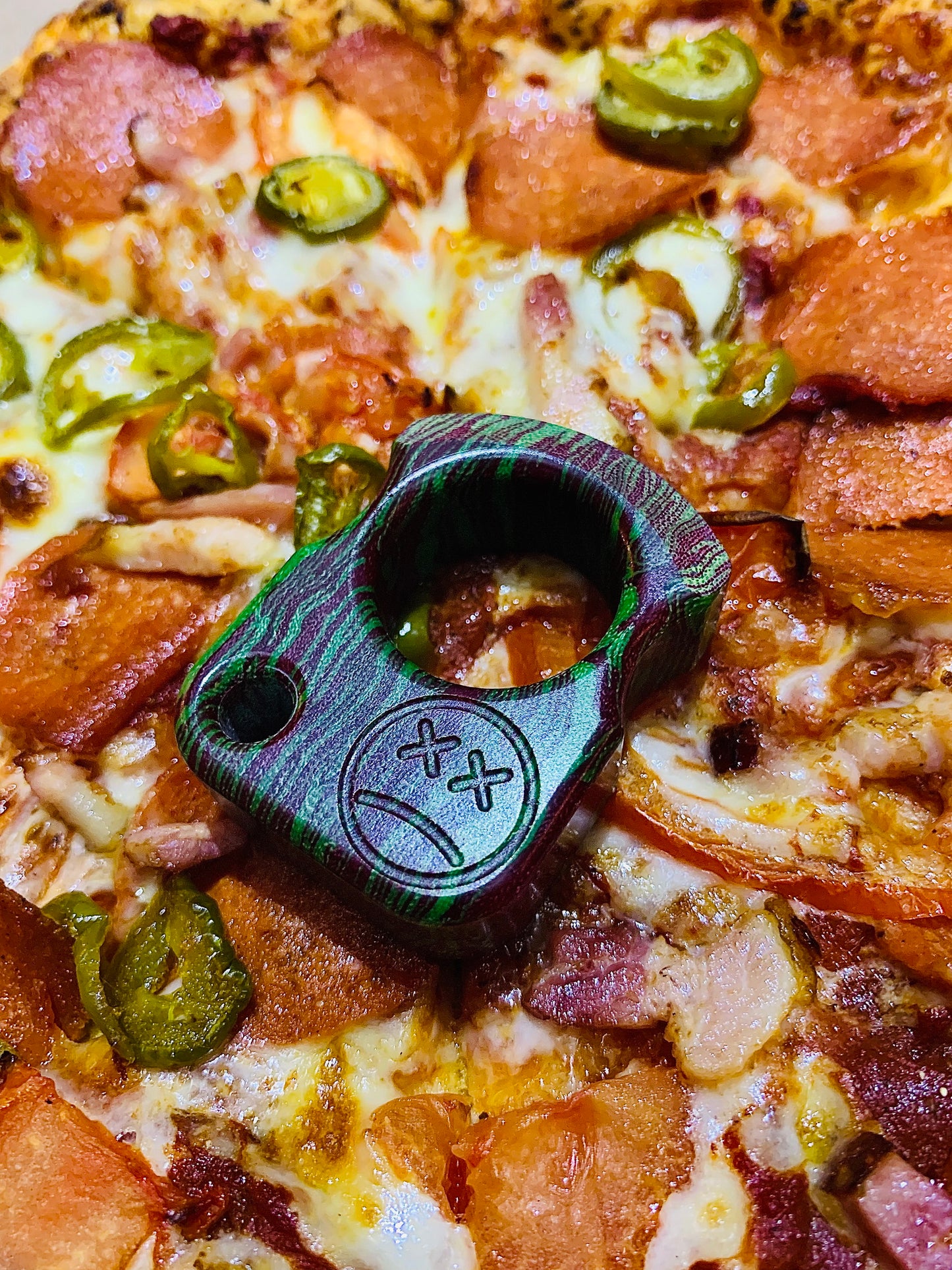 Jalapeno cheap micarta single brass knuckles SFK 01 _ 4