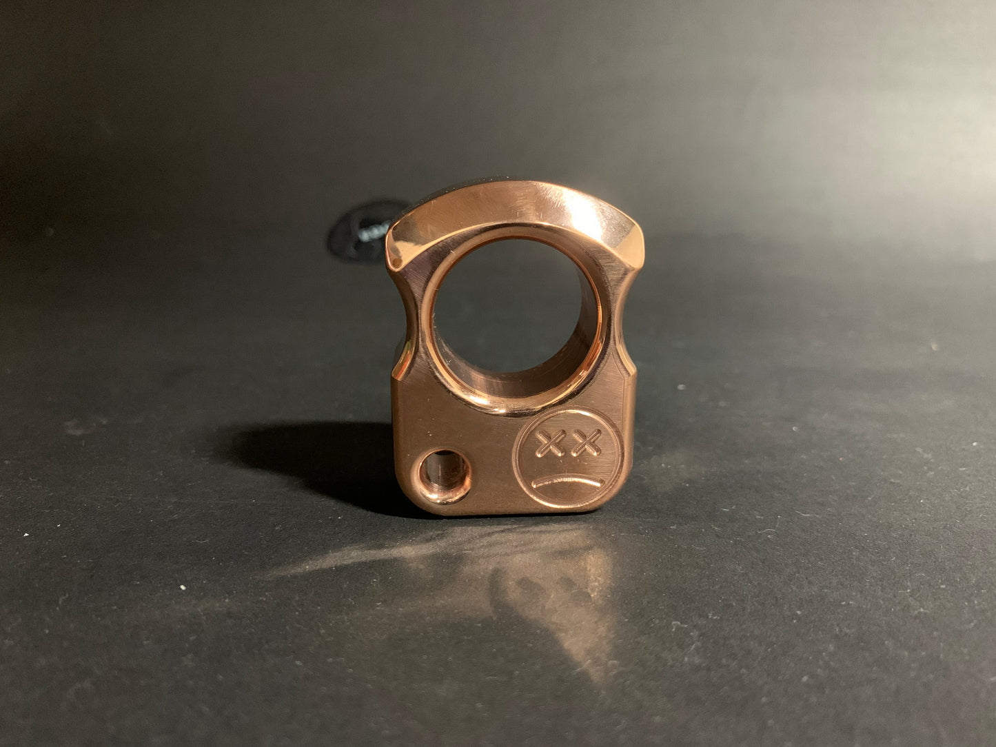 Polished real copper single finger knuckleduster SFK 01 _