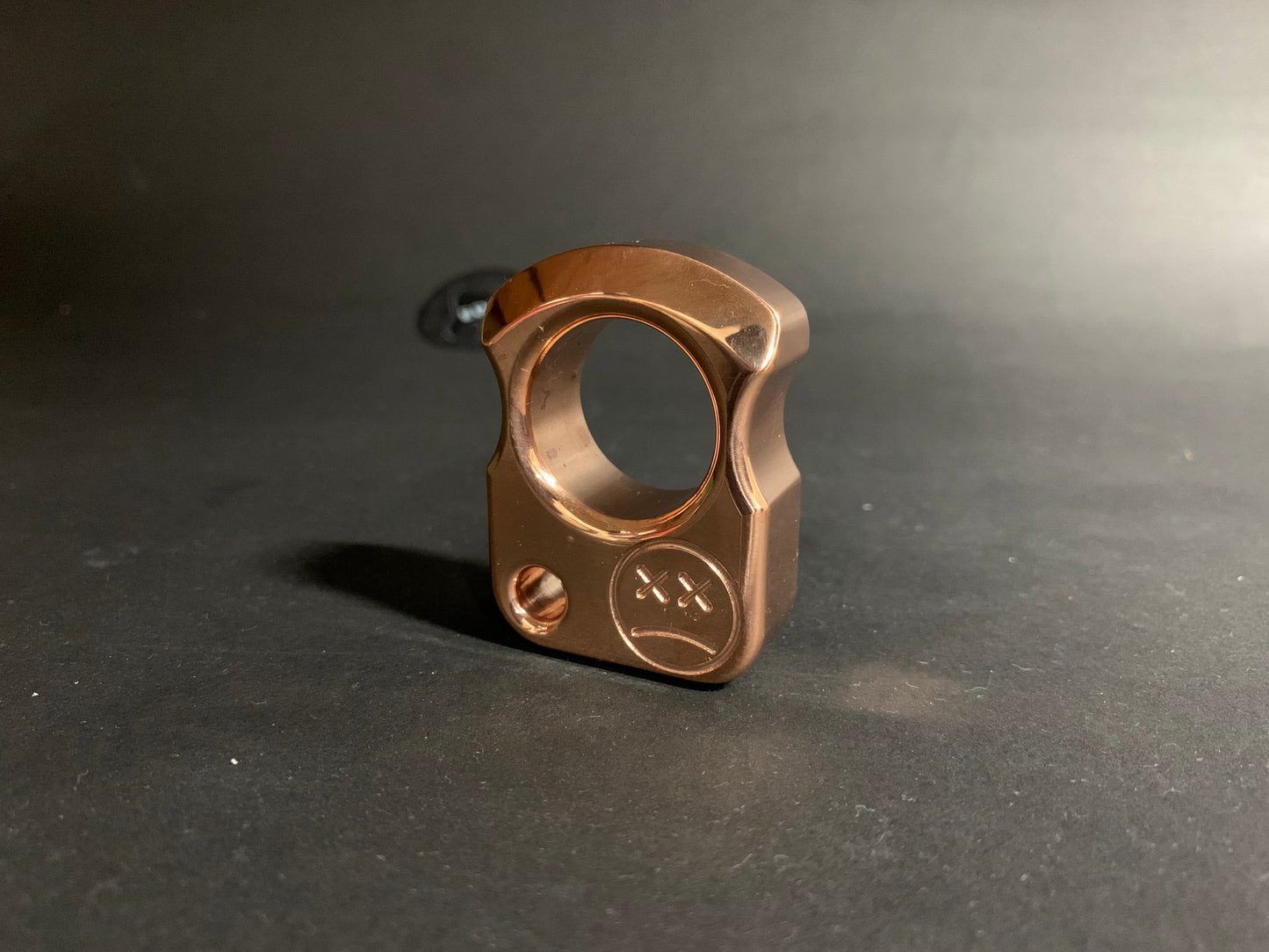 Polished real copper single finger knuckleduster SFK 01 _