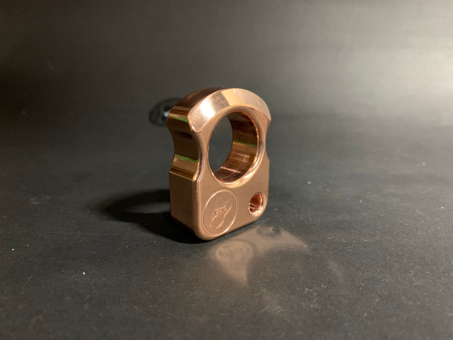 Polished real copper single finger knuckleduster SFK 01 _ 3