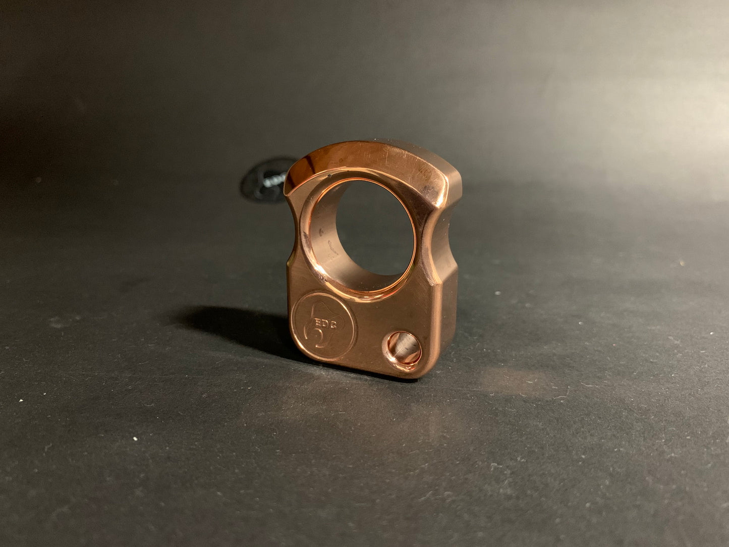 Polished real copper single finger knuckleduster SFK 01 _ 4