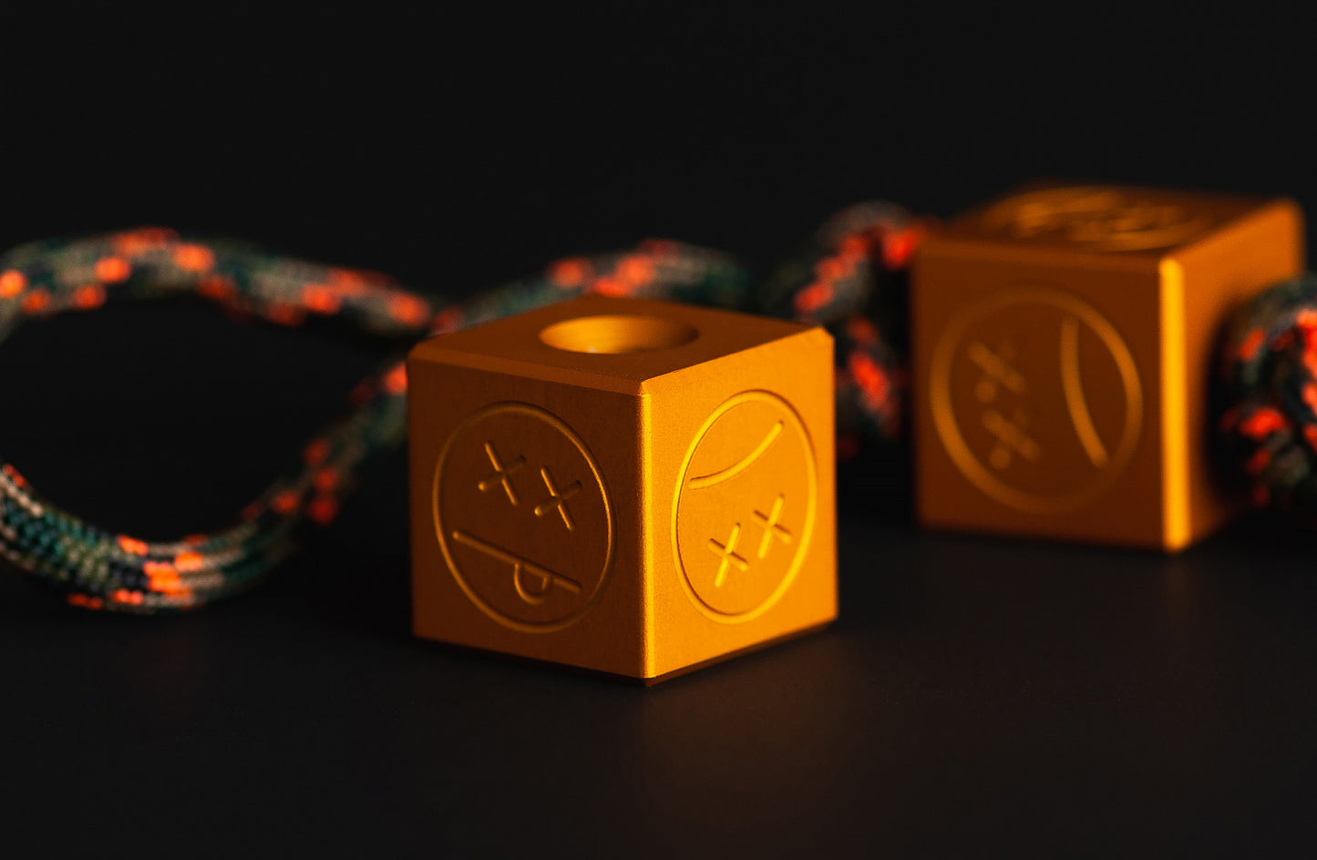 Orange cheap aluminum single finger knuckleduster SFK 03 _ 8