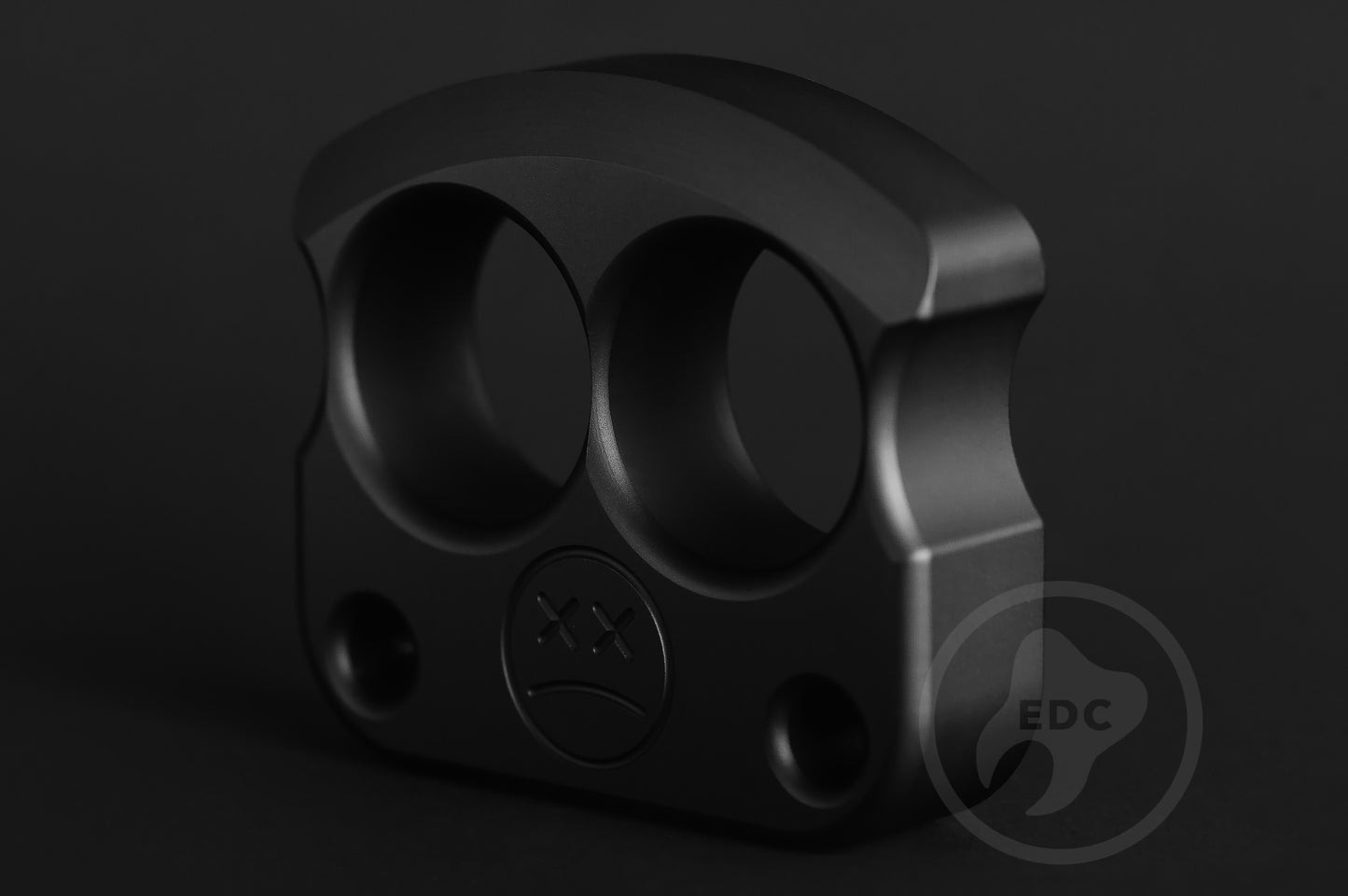 2 Finger Brass Knuckles DFK 01 Black Anodizing Type 3