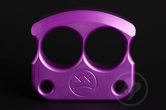 Double Finger Knuckle Duster DFK 01 Purple Anodizing Type 2