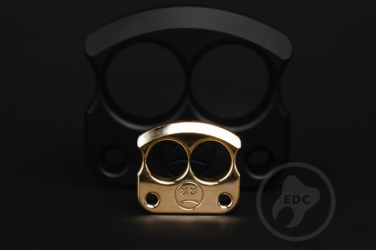 Necklace Men's EDC Knuck DFK 01 Polished Brass