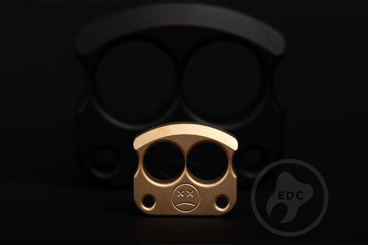 Men's Necklace EDC Knuck DFK 01 Sandblasted Brass