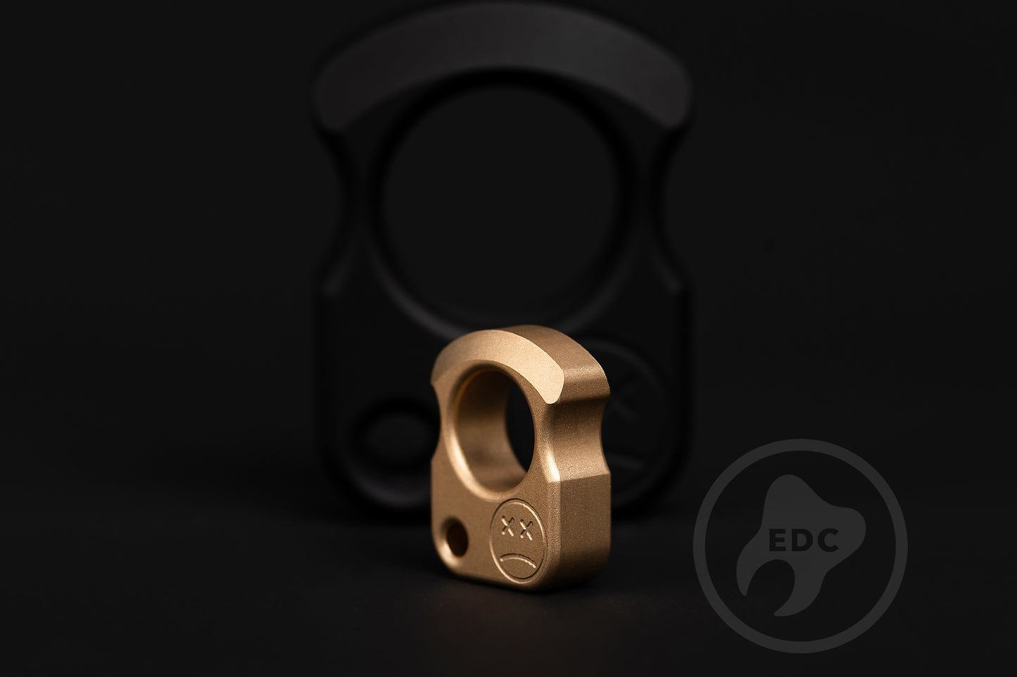 Men Pendant Necklace EDC Knuck SFK 01 Sandblasted Brass
