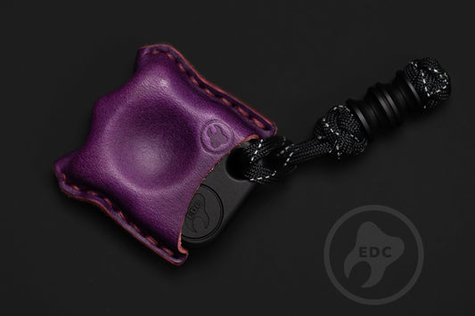 EDC Pouch Purple Leather for Knuck SFK 03