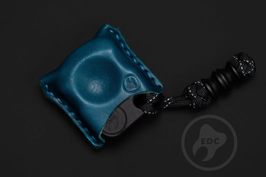 EDC Pouch Blue Leather for Knuck SFK 01