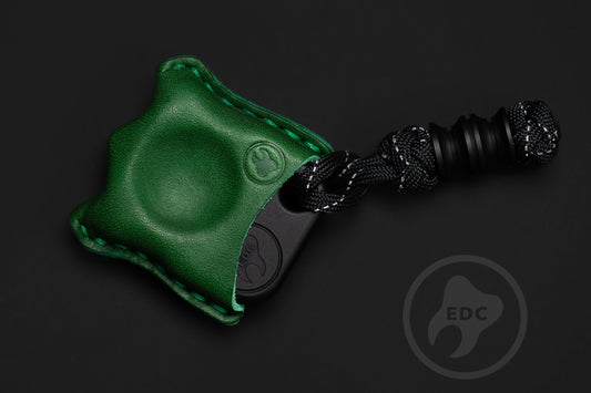 EDC Pouch Green Leather for Knuck SFK 03