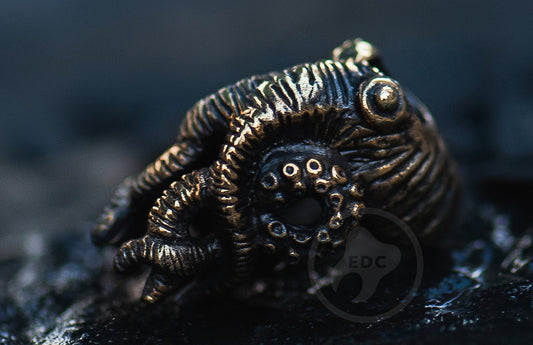 Brass Paracord Bead Octopus