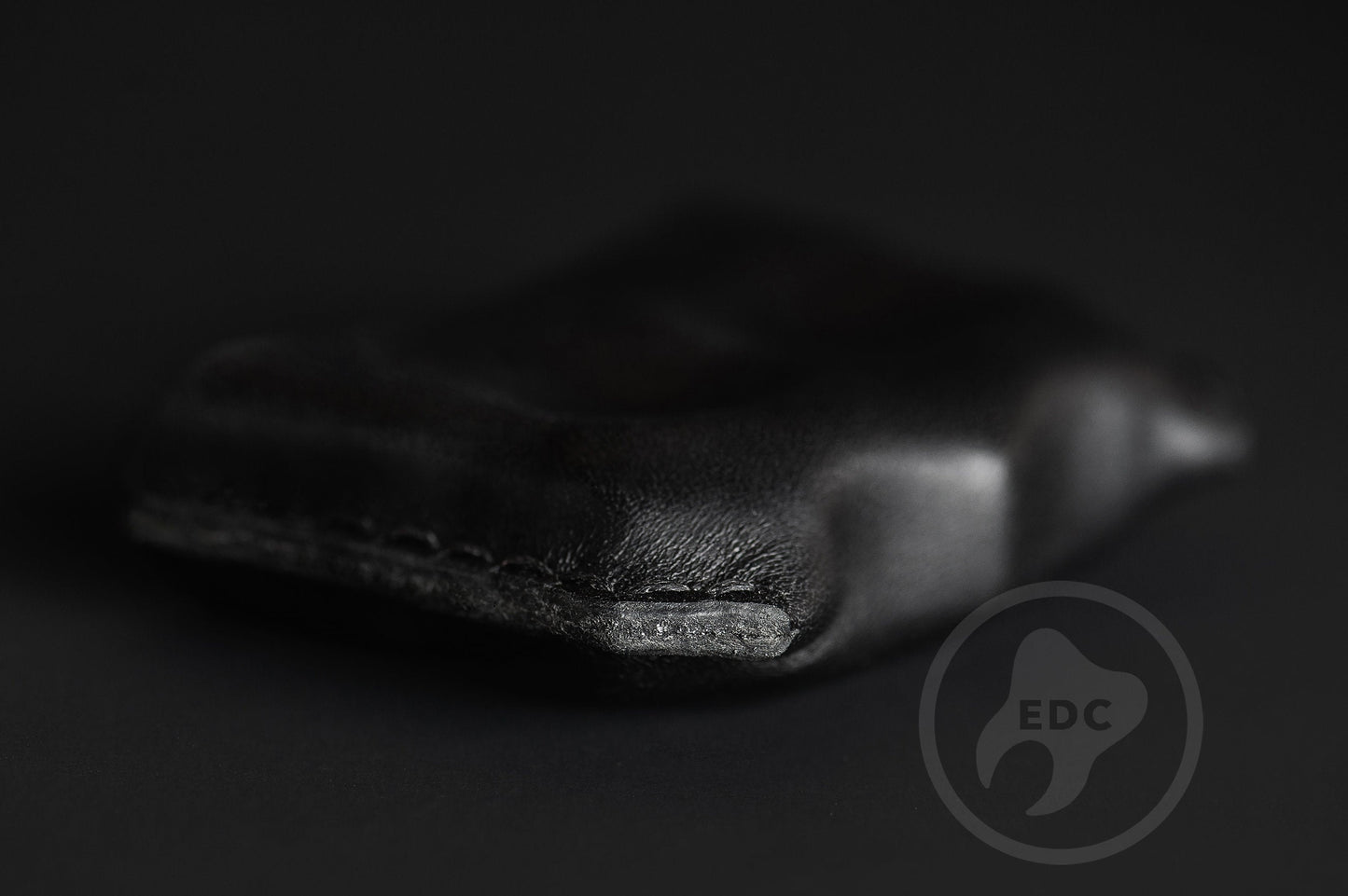 EDC Pouch Black Leather for Knuck DFK 03