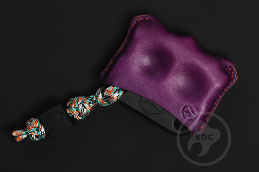 EDC Pouch Purple Leather for Knuck DFK 03