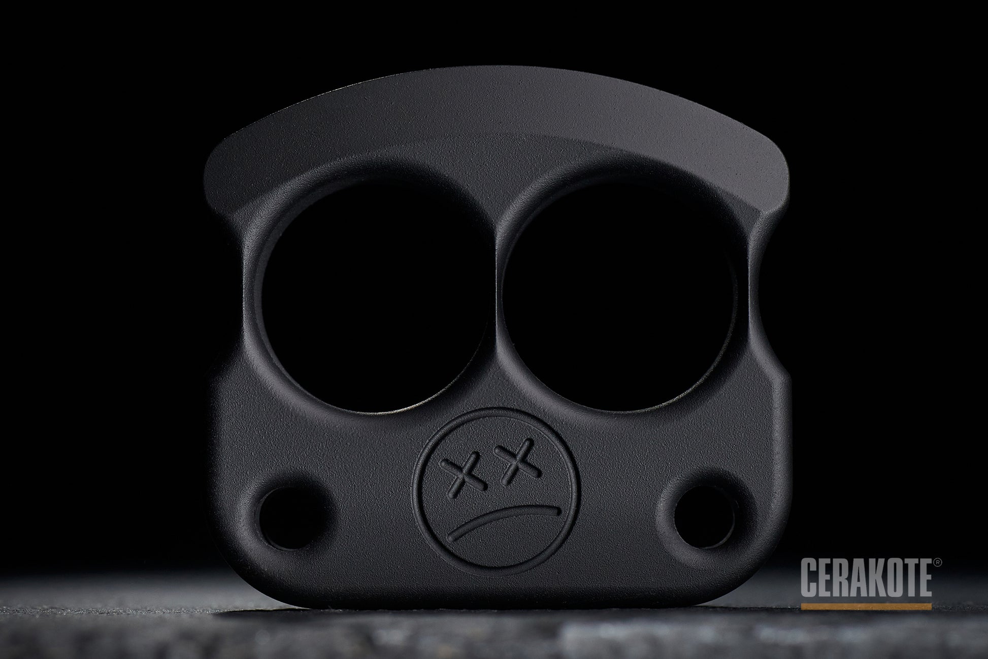 the best cerakote coated armor black edc knuckledusters DFK 01 - 1