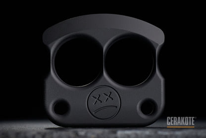 the best cerakote coated armor black edc knuckledusters DFK 01 - 1