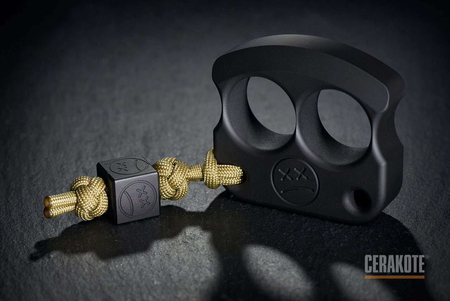 the best cerakote coated armor black edc knuckledusters DFK 01 - 5