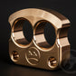 real brass polished double edc knuckles DFK 01 - 2