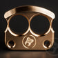 real brass polished double edc knuckles DFK 01 - 3