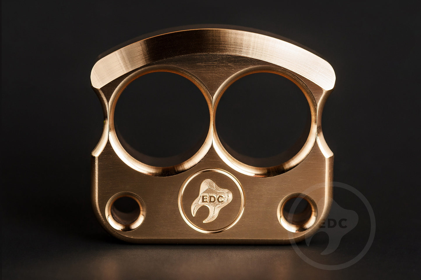 real brass polished double edc knuckles DFK 01 - 3