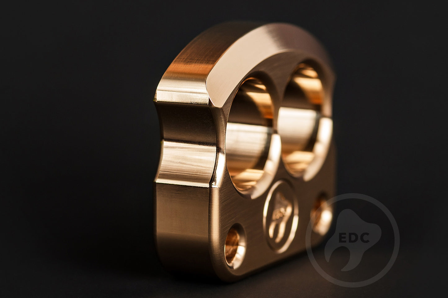 real brass polished double edc knuckles DFK 01 - 5