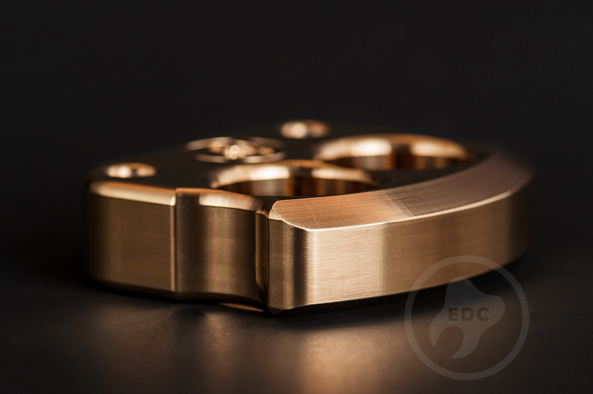 real brass polished double edc knuckles DFK 01 - 6