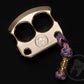 real brass polished double edc knuckles DFK 01 - 7