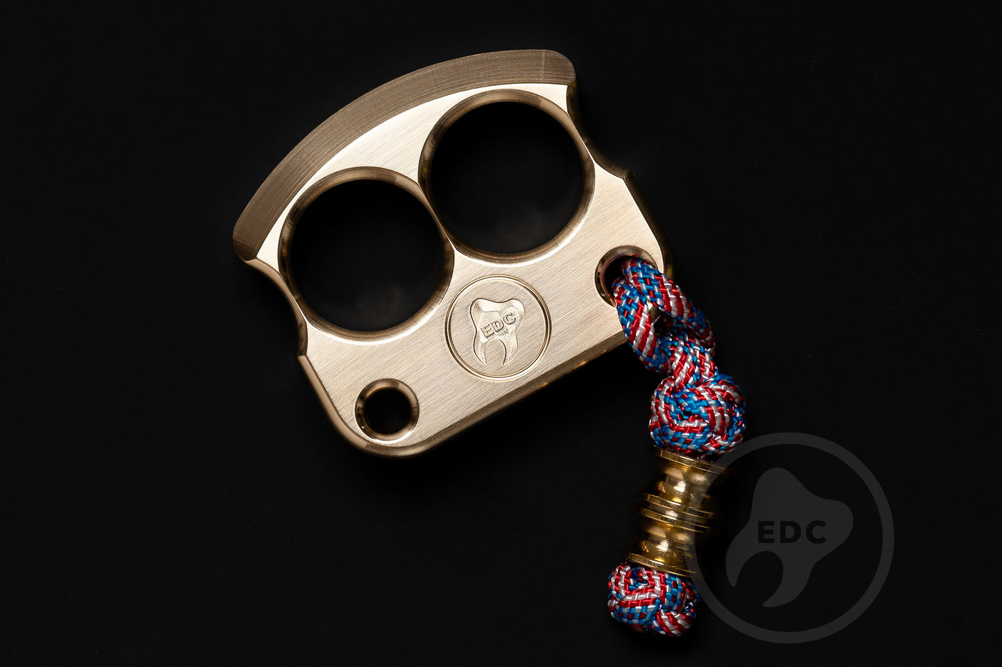 real brass polished double edc knuckles DFK 01 - 7