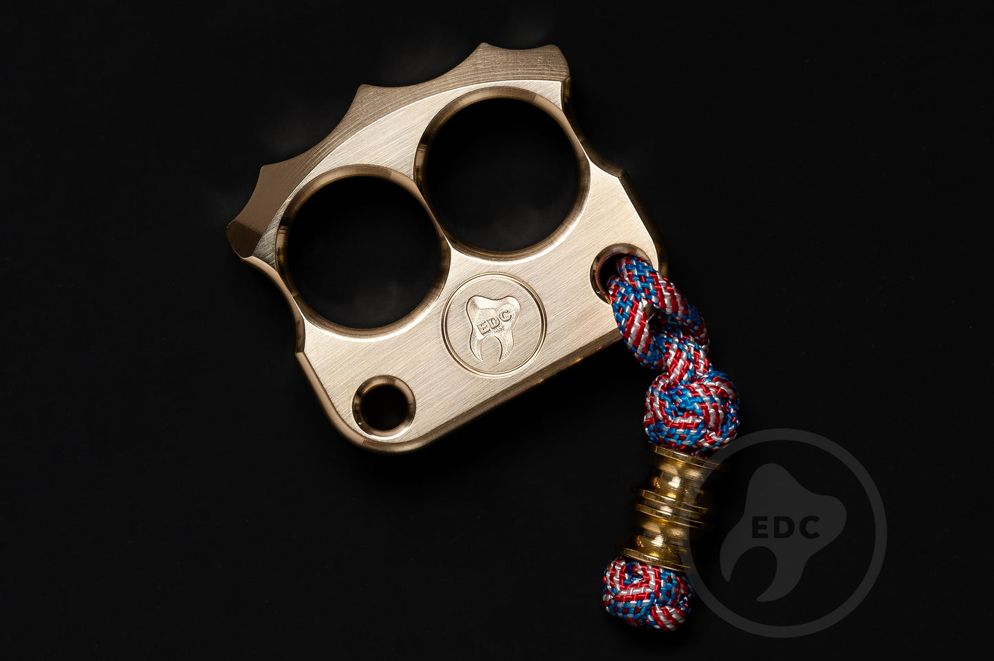 cool brass polished knuckle dusters two finger DFK 03 - 6