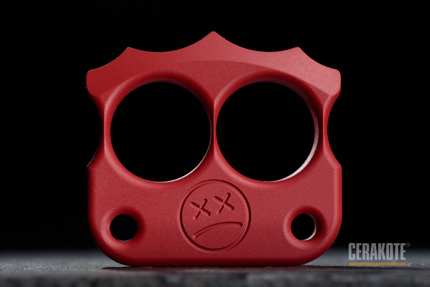 best cerakote coated ruby red edc knuckles DFK 03 - 1