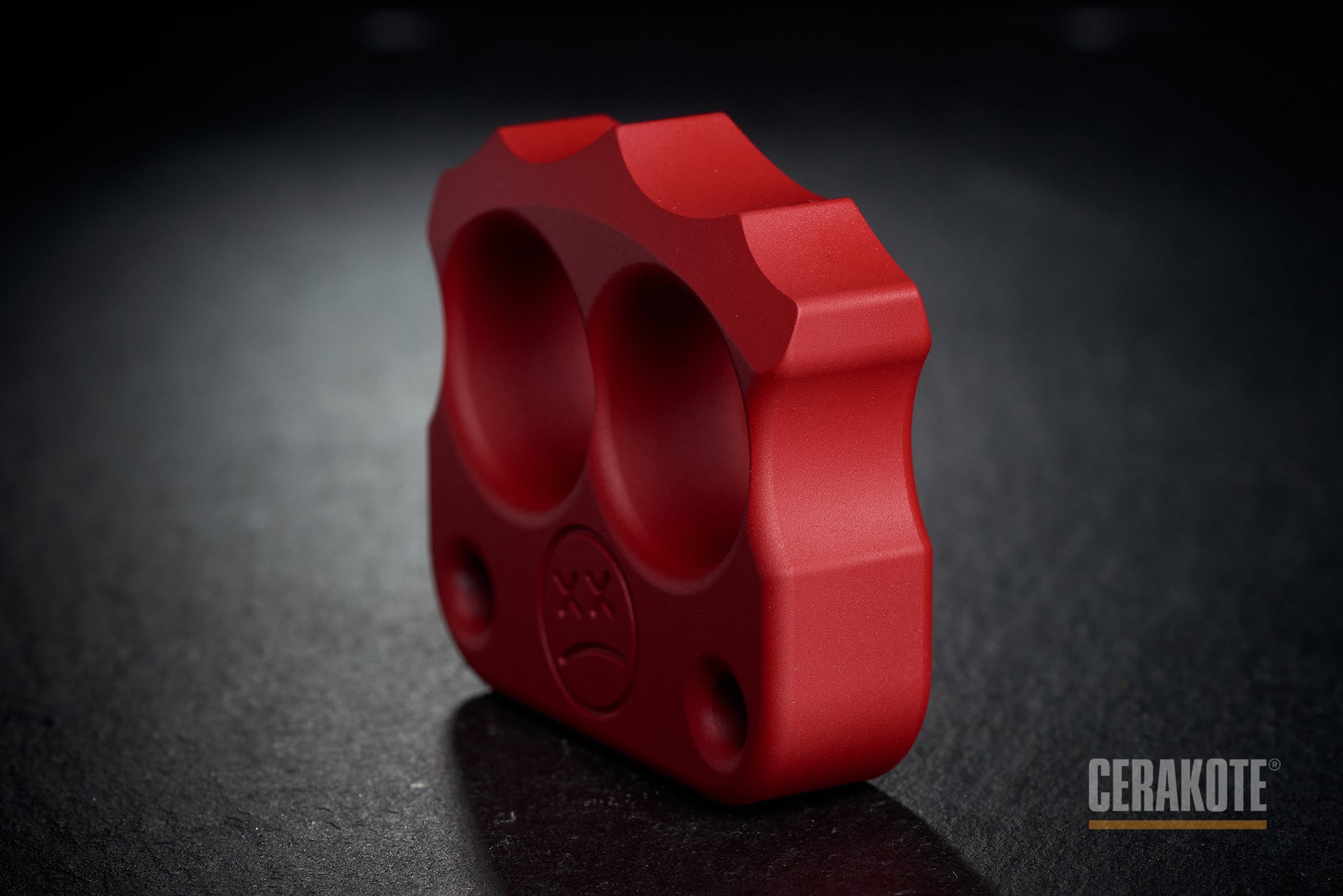 best cerakote coated ruby red edc knuckles DFK 03 - 4