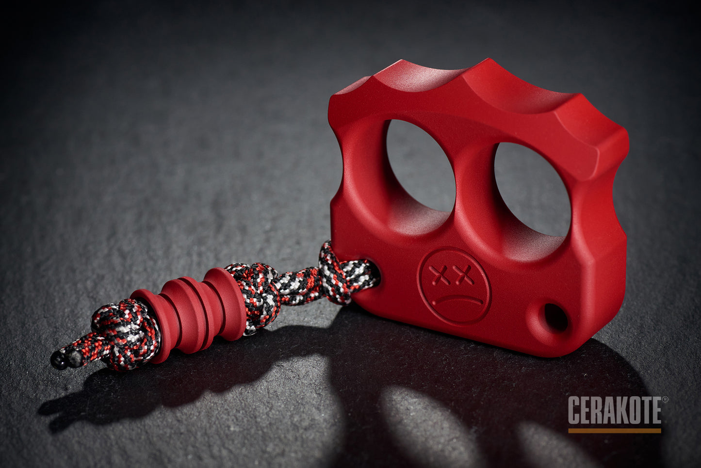 best cerakote coated ruby red edc knuckles DFK 03 - 5