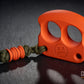 real cerakote coated hunter orange two finger knuckle duster DFK 01 - 5