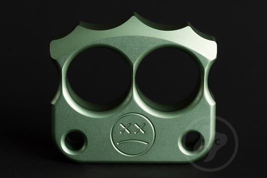 coolest olive aluminum 2 knuckle brass knuckles DFK 03 - 1