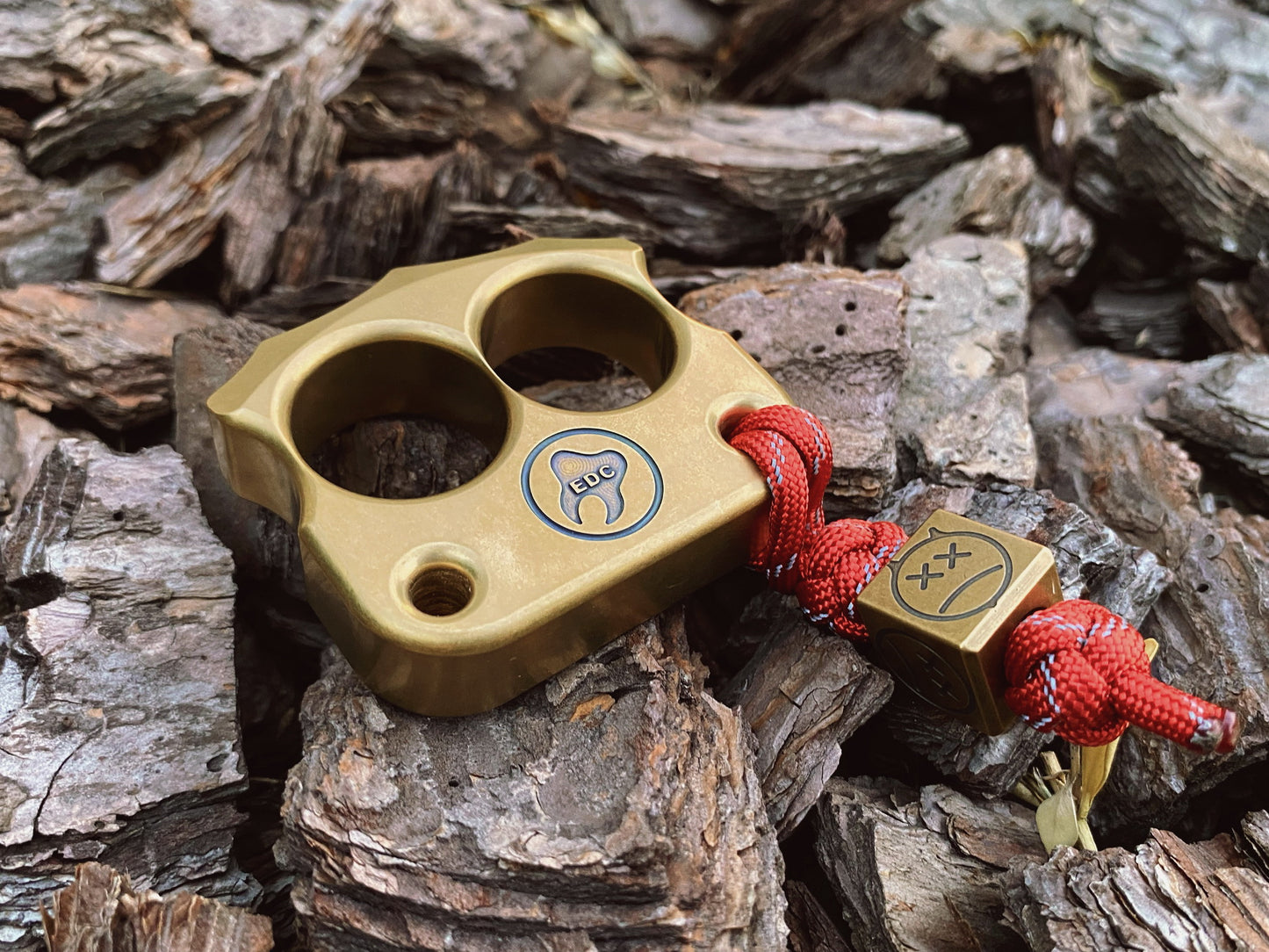 best brass stonewashed edc knuckledusters DFK 03 - 2