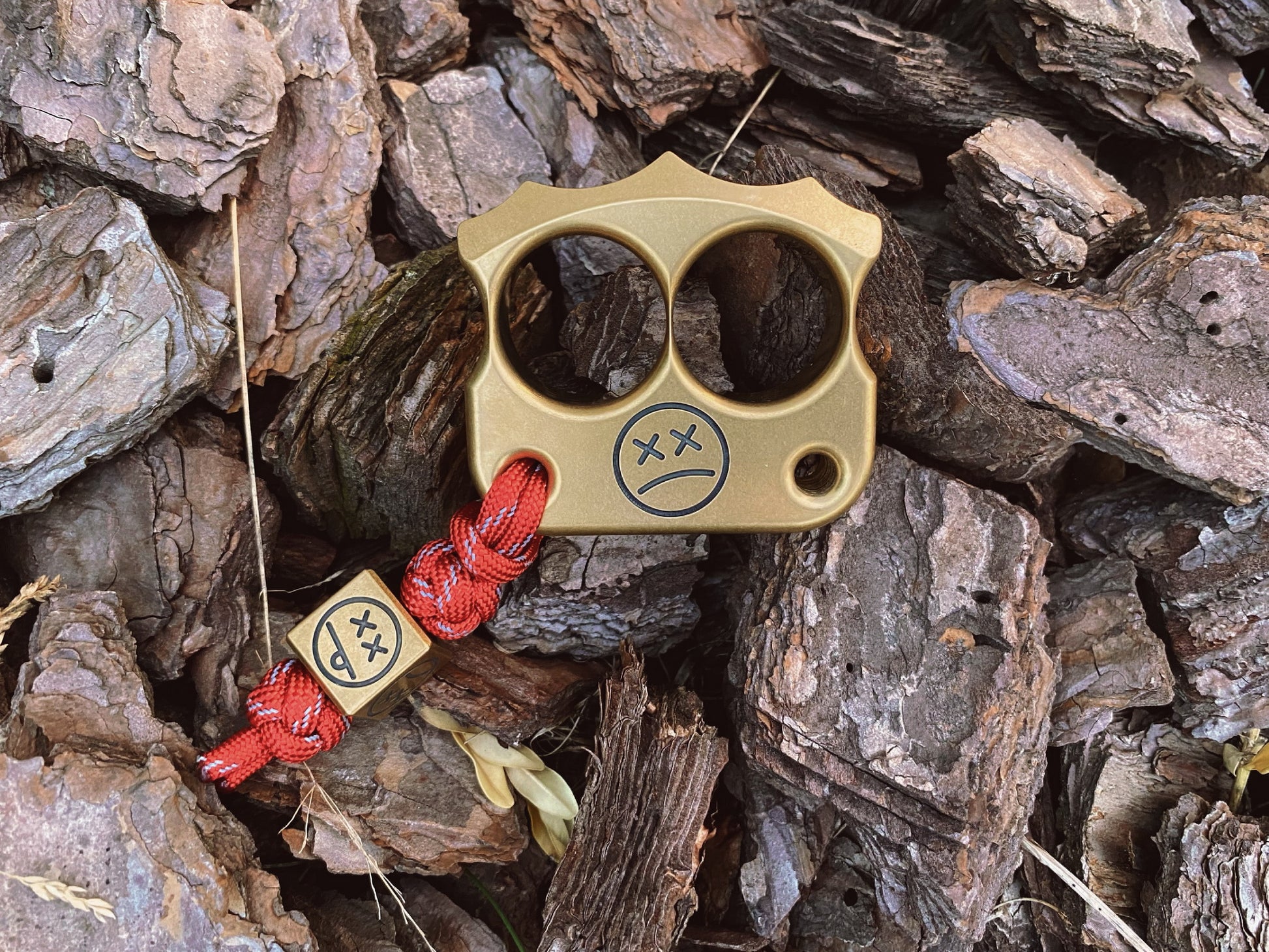 best brass stonewashed edc knuckledusters DFK 03 - 3