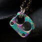 Men Pendant Necklace EDC Knuck DFK 01 Splash Anodized Ti