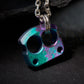 Men Necklace Pendant EDC Knuck DFK 01 Splash Anodized Ti