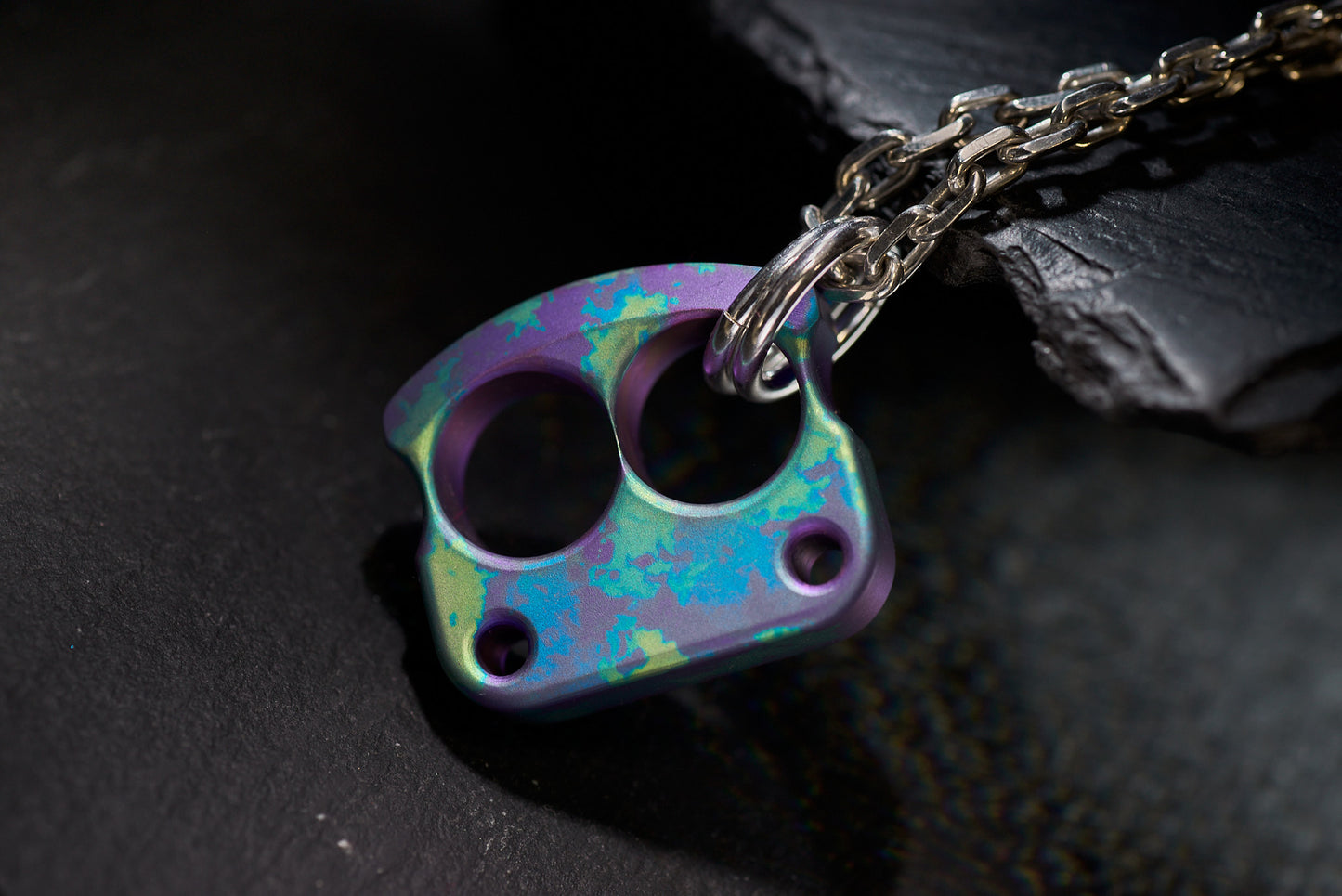 Pendant For Men EDC Knuck DFK 01 Splash Anodized Ti