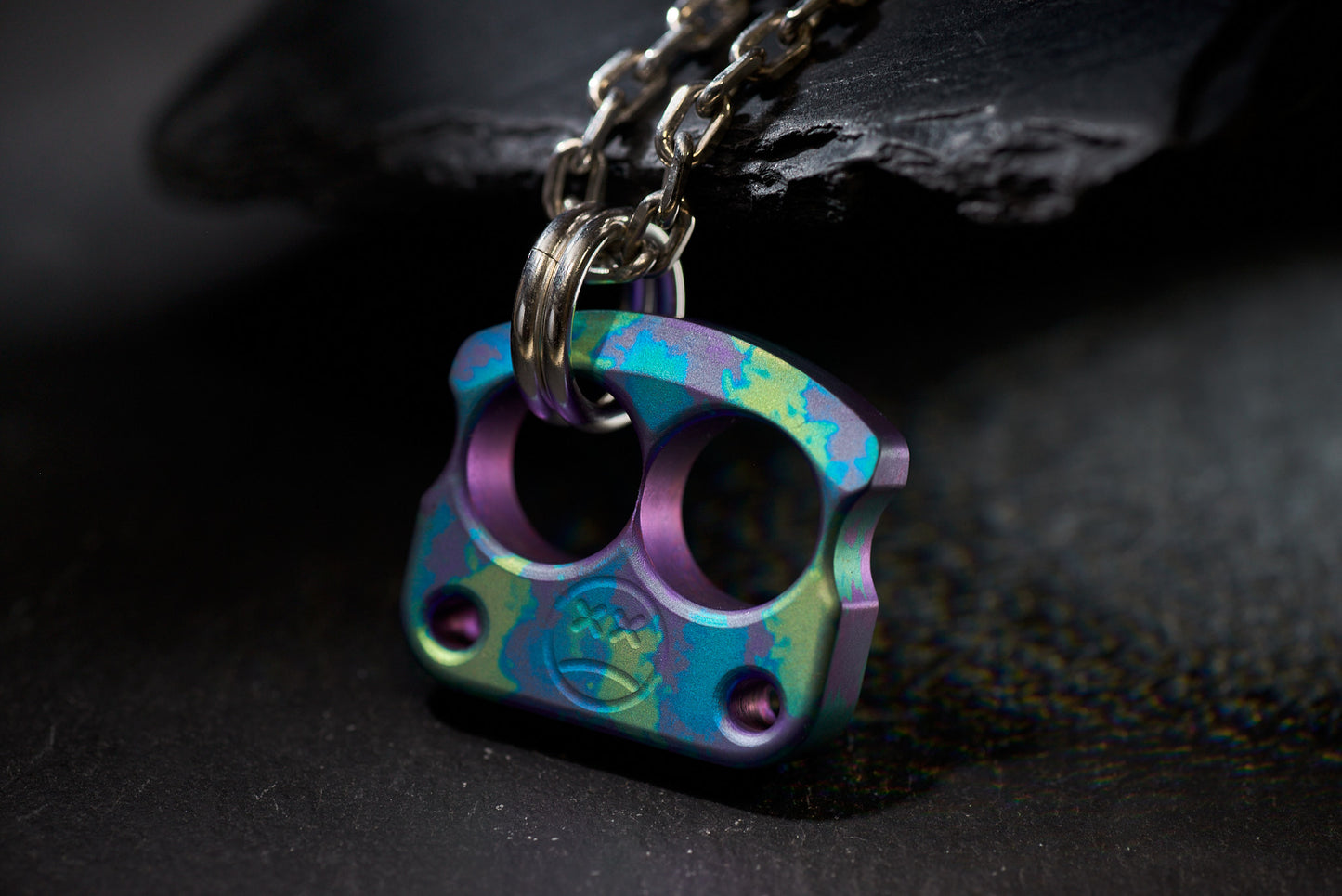 Pendant For Men EDC Knuck DFK 01 Splash Anodized Ti