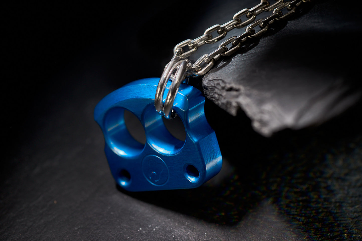 Pendant Necklace For Men EDC Knuck DFK 01 Blue Anodizing Type 2