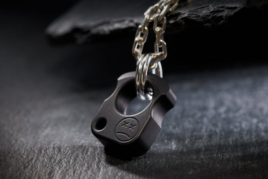 Men Necklace Pendant EDC Knuck SFK 01 Black Anodizing Type 3