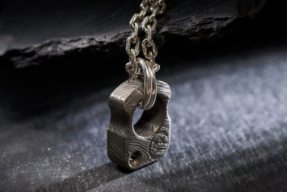 Men Necklace Pendant EDC Knuck SFK 01 Damascus Steel