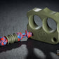 coolest cerakote coated forest green two finger brass knuckles DFK 03 - 5