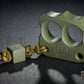 coolest cerakote coated forest green two finger brass knuckles DFK 03 - 6