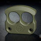 cool cerakote coated forest green 2 finger brass knuckles DFK 01 - 2