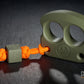 cool cerakote coated forest green 2 finger brass knuckles DFK 01 - 6