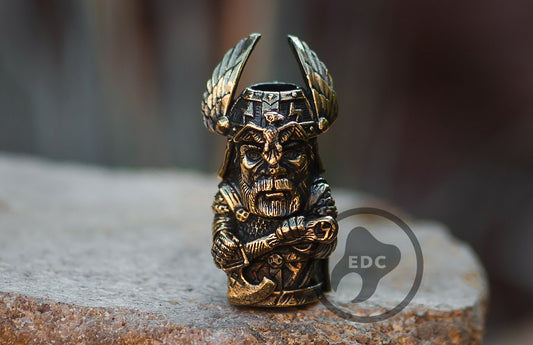 Brass Knife Lanyard Bead Odin God