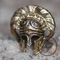 Brass Lanyard Bead EDC Greek Helmet